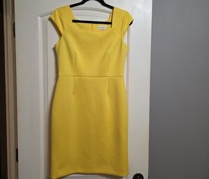 Calvin Klein Sunny Yellow Midi Dress